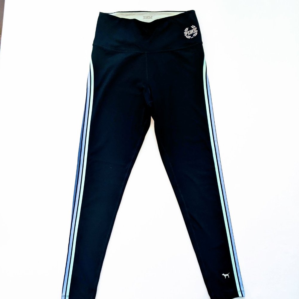 Victoria Secret Blue Stripes ULTIMATE LEGGINGS medium